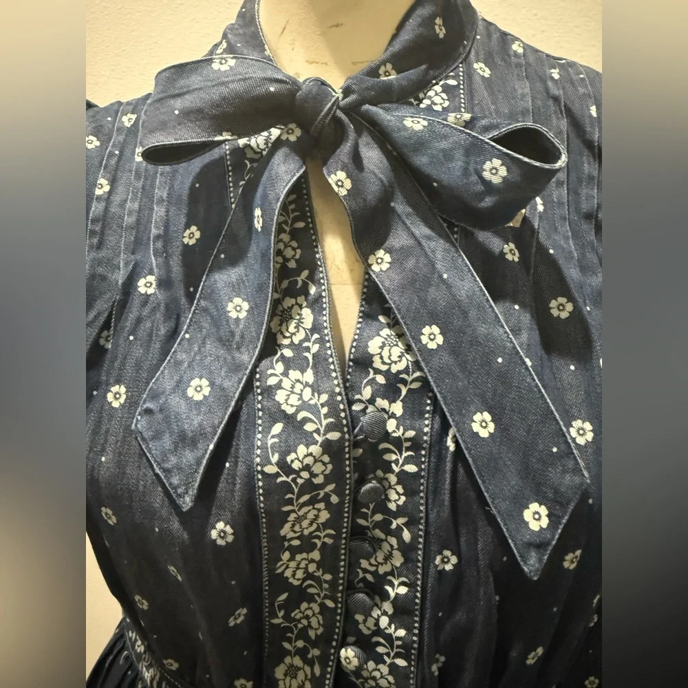 Kate Spade Bandana Long Sleeve Dress